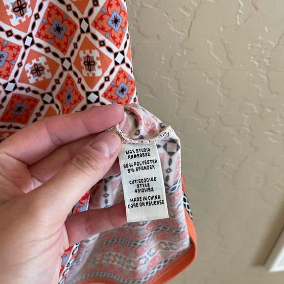 Max Studio Pink Scandinavian Print Dress - Picture 5 of 5